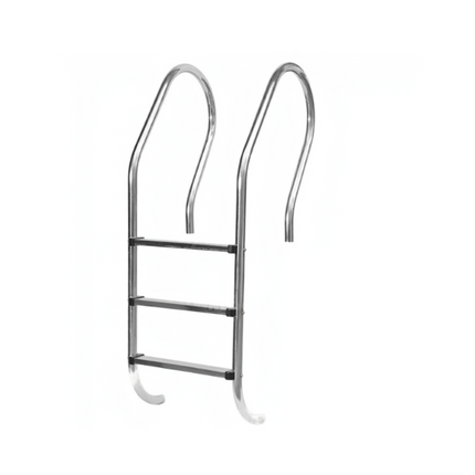 Escalera INOX con 3 peldaños. Anc.Plast.- NINGBO