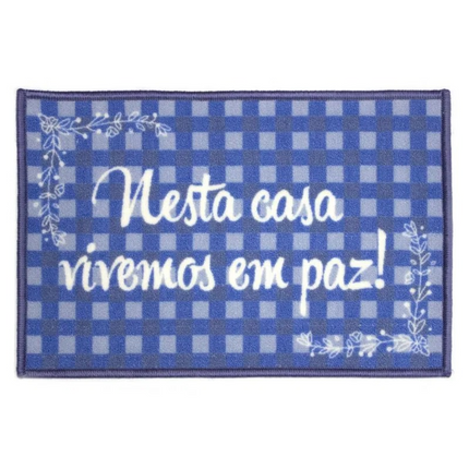 Alfombra (Frase vivimos en paz) 60x40 cm KAPAZI