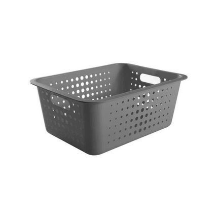 Cesto Organizador Alto Gris OU