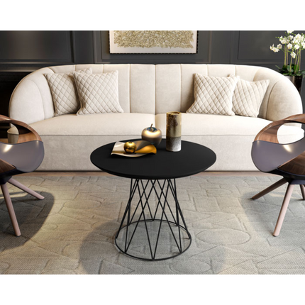 Mesa de centro pata metalica negro JB BECHARA