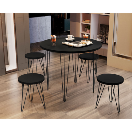 Taburete p/ mesa comedor negro JB BECHARA