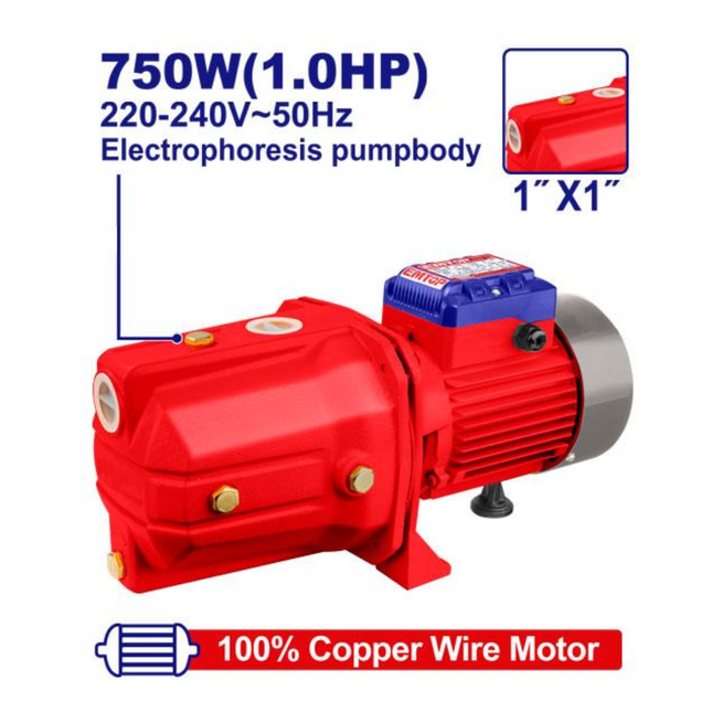 Bomba Jet Autocebante 1HP 750W EMTOP