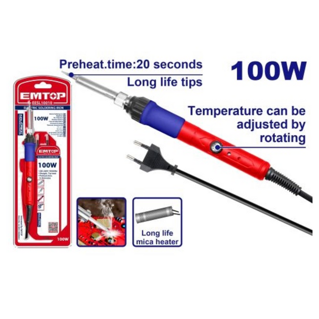 Cautin Soldador Industrial 100w Temperatura Regulable EMTOP
