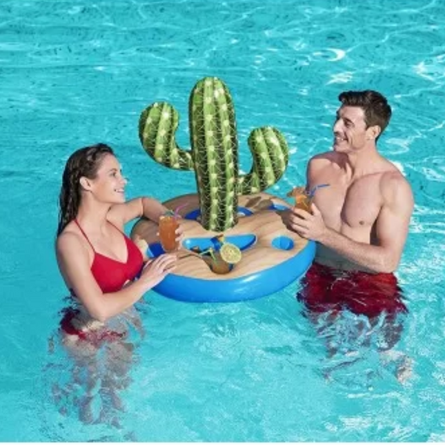 Isla porta bebidas inflable cactus BESTWAY