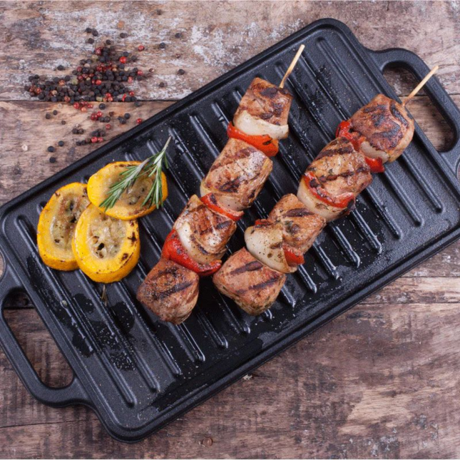 Plancha Rectangular Hierro Precurado 33x21cm VICTORIA