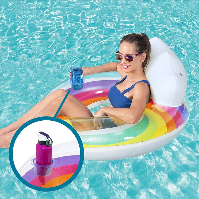 Flotador redondo arcoiris BESTWAY