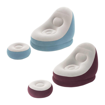 Sillon inflable con posa pie ConfortCrusier