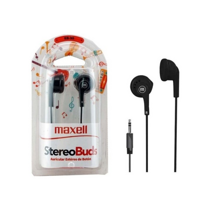 Auricular Mic c/Mic. BUDS Negro MAXELL