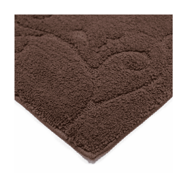 Alfombra microfibra 50cmx120cm MARRON OSCURO KAPAZI
