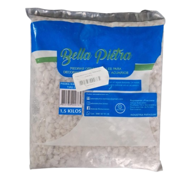 Piedras Blanco Tipo 2 de 1,5Kg. TIERRA BUENA