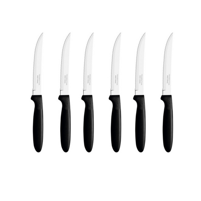Cuchillo Ipanema Negro x12 TRAMONTINA