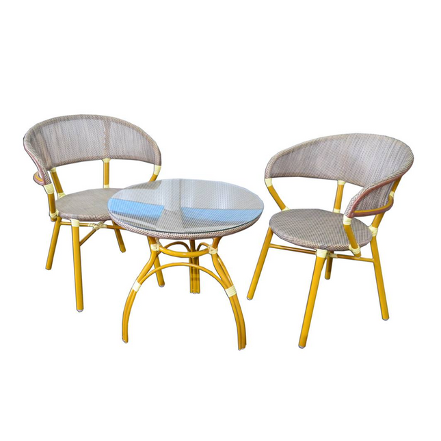 SET BAMBOO MESA+2 SILLAS CHENGXINJIAYUAN FURNITURE