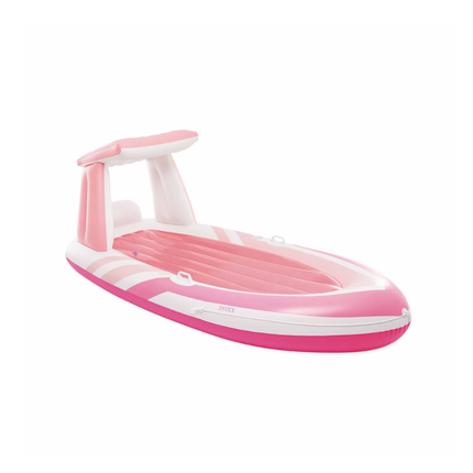 Colchoneta con techo PinkParadise INTEX