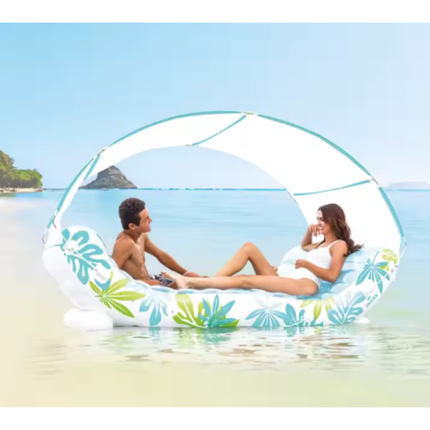 Balsa doble con techo y portavaso INTEX