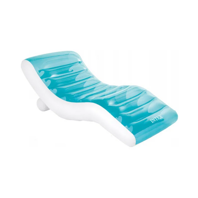 Flotador tipo reposera celeste flotante INTEX