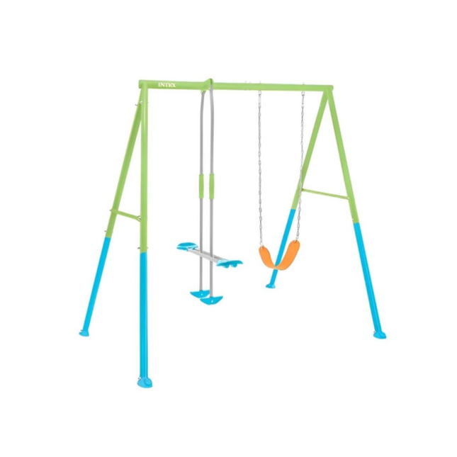 Columpio y balancín para 3 niños INTEX