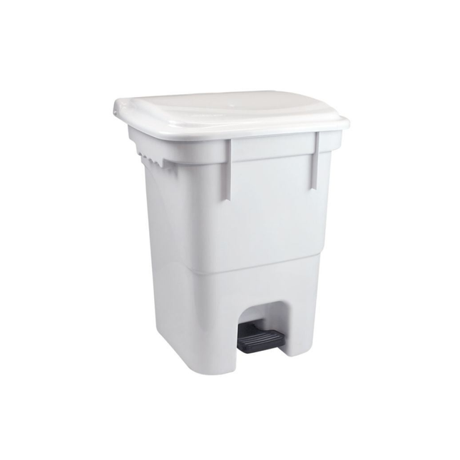 Basurero Cuadrado con Pedal 50 Lts PLASVALE