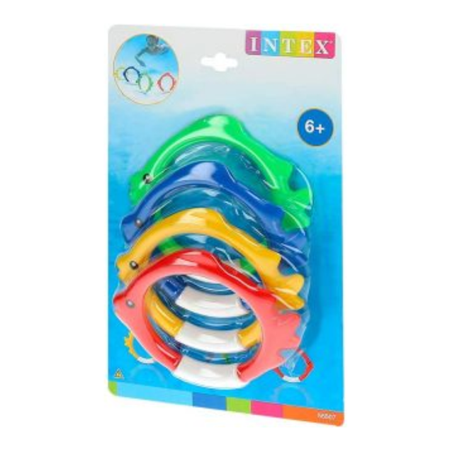Juego acuatico 4 aros INTEX