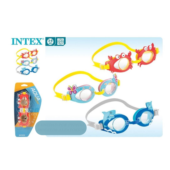 Lentes de natación animalitos para niños INTEX