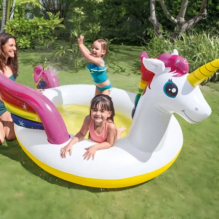 Piscina inflable p/ niños unicornio mistico INTEX