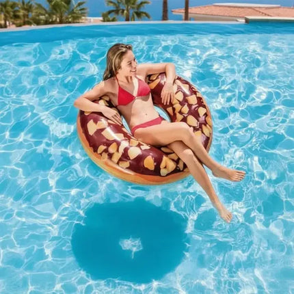 Salvavidas redondo 114cm Donut chocolate INTEX