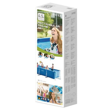 Piscina rectangular c/estruct. de 4.50 x 2.20 x 0.84 mts de 7.100 Lts INTEX