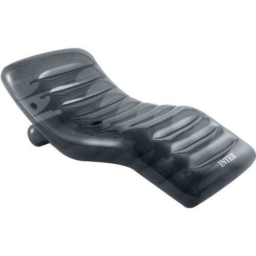 Flotador tipo reposera gris INTEX