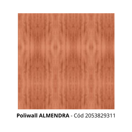 Revestimiento Poliwall madera ALMENDRA 250MMX2,80M PLASTILIT