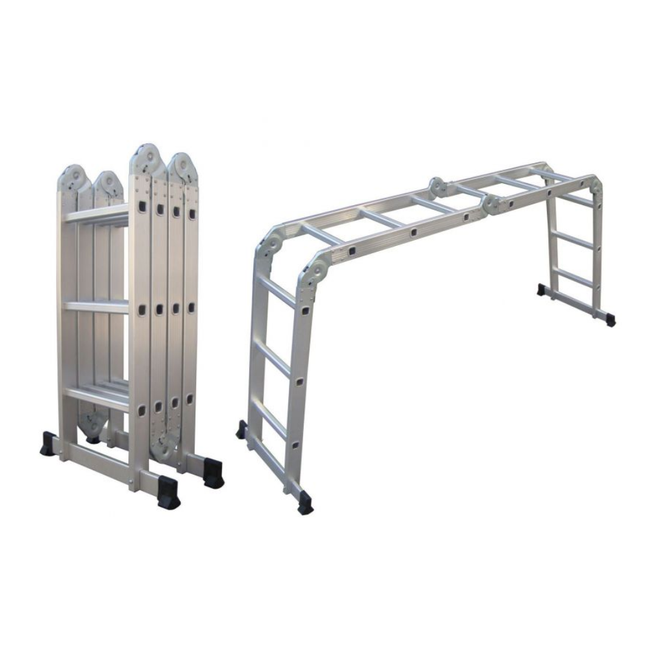 Escalera Multifuncion 4 x 4 Aluminio FASCY