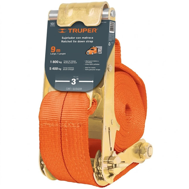 Cinta c/Catraca 7500kg Truper