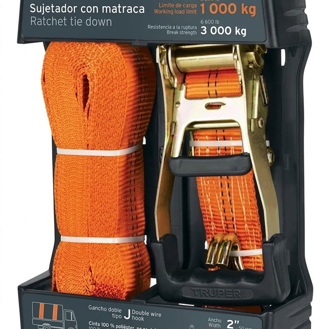 Cinta c/Matraca 3.000kg x 9m TRUPER