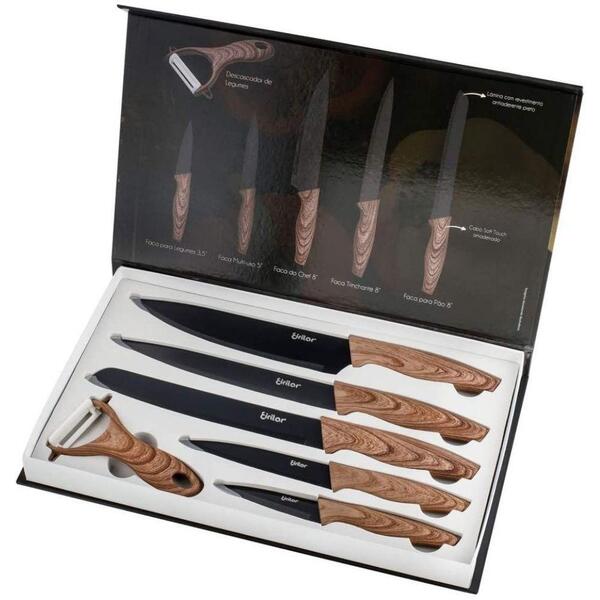 Juego de cuchillos 6pzs Wood EIRILAR