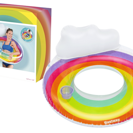 Flotador redondo arcoiris BESTWAY
