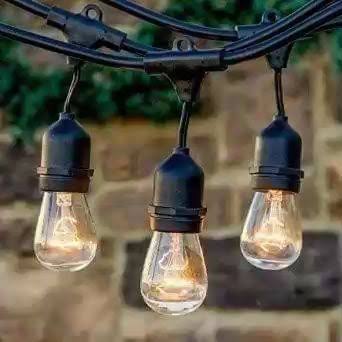 Guirnalda 20 luces 10mts con Lampara vintage Kroler