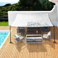Media sombra camuflado blanco 4x6 WEITELI