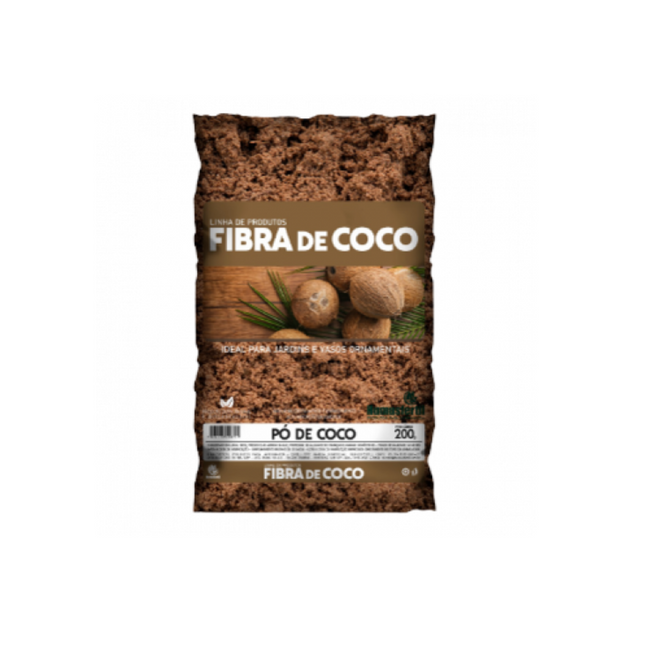 Cascara de Coco en Polvo 200g. HUMUSFERTIL