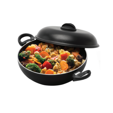 Sarten Wok c/ tapa y asas 32cm Eiriflon EIRILAR
