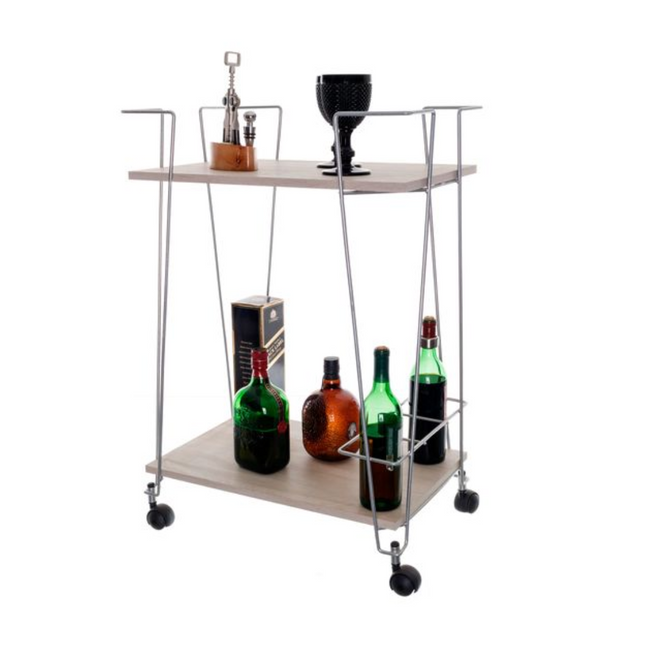 Carro para bebidas cromado infinity METALTRU