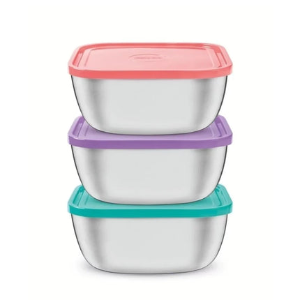 Juego bowls inox 3p caja c/ manija TRAMONTINA